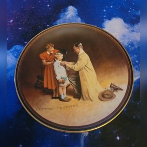 Norman Rockwell Vintage Ready for the World Plate
